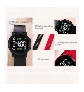 Foto 2 | Foto 2 | Reloj Led Digital Touch para Niños 2 Piezas