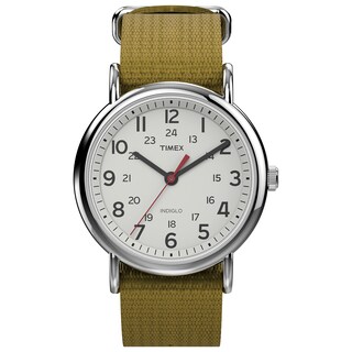 Foto 1 | Foto 1 | Reloj Timex Weekender con Carcasa Plateada y Esfera Blanca 38 mm Unisex - Venta Internacional