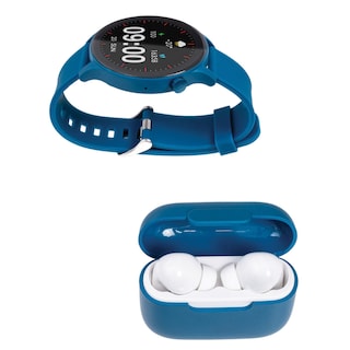 Foto 7 | Foto 7 | Kit Smartwatch Stf Reloj Kronos Sound Pack + Audífonos Tws Azul