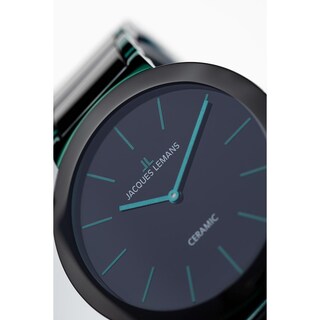 Foto 5 | Foto 5 | Reloj Jacques Lemans 42-8k Ceramic Cáratula Negra Con Detalles Verdes-negro