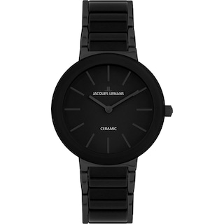 Foto 2 | Foto 2 | Reloj Jacques Lemans 42-8g Ceramic Cáratula Negra Con Detalles Negros-negro