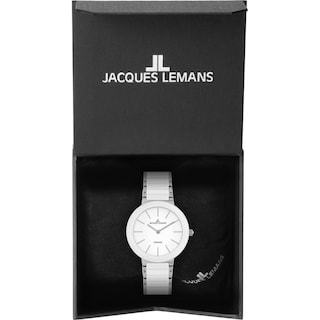 Foto 5 | Foto 5 | Reloj Jacques Lemans 42-8b Ceramic Cáratula Blanca Con Detalles Plateados-blanco