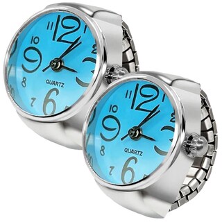 Foto 1 | Foto 1 | Reloj Anillo Azul High Monaco Mxtrb-002 2 Piezas Plata Y Azul
