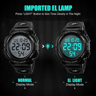 Foto 4 | Foto 4 | Reloj Skmei Digital Con Cara Grande Para Hombre, Deportivo, Impermeable, Negro - Venta Internacional.