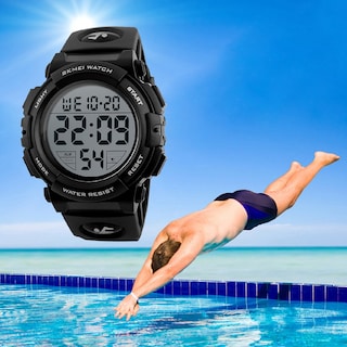 Foto 6 | Foto 6 | Reloj Skmei Digital Con Cara Grande Para Hombre, Deportivo, Impermeable, Negro - Venta Internacional.