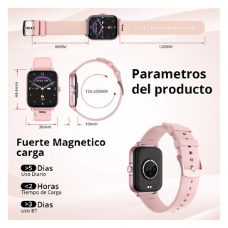 Foto 4 | Foto 4 | Smartwatch  Belug Reloj Inteligente Bluetooth Rosa