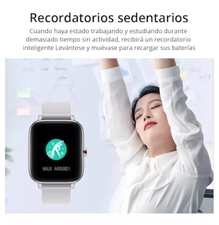 Foto 4 | Foto 4 | Reloj Inteligente Deportivo e Impermeable con Llamada de Voz Plateado