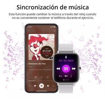 Foto 5 | Foto 5 | Reloj Inteligente Deportivo e Impermeable con Llamada de Voz Plateado