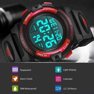 Foto 3 | Foto 3 | Reloj Digital Nn Ben Nevis Para Niños De 5 A 15 Años, Resistente Al Agua, 50 M - Venta Internacional.