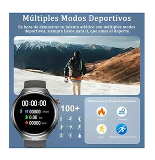 Foto 3 | Foto 3 | Smartwatch Reloj Inteligente Llamadas 1.51 Hombre Watch4 Pro Negro