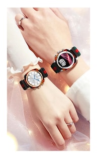 Foto 4 | Foto 4 | Smartwatch Reloj Inteligente Llamadas Tela Nailon Plateado Rojo Plateado