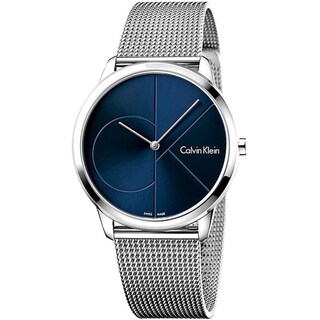 Foto 1 | Foto 1 | Reloj Calvin Klein Unisex Minimal K3m2112n Caja Redonda 40mm Diámetro Acero Inoxidable Cierre Presion Movimiento Cuarzo
