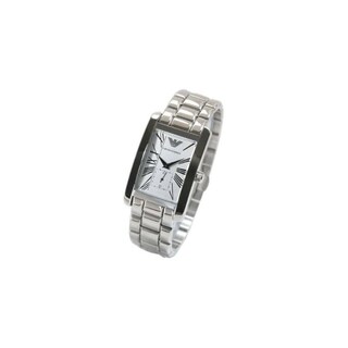 Foto 5 | Foto 5 | Reloj Emporio Armani Unisex Classic Ar0145 Caja Rectangular 30mm Diámetro Acero Inoxidable Cierre Hebilla Movimiento Cuarzo