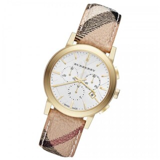 Foto 3 | Foto 3 | Reloj Burberry Unisex The City Bu9752 Caja Redonda 38mm Diámetro Acero Inoxidable Cierre Hebilla Movimiento Cuarzo Dial Blanco