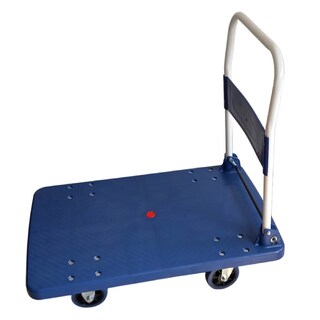 Foto 1 | Foto 1 | Chic-fantasy Carro Plataforma De Carga Plegable Carrito De Carga Manual Con 3 Ruedas 360° Freno Y 2 Fijas Uso Rudo Cap 600 Kg