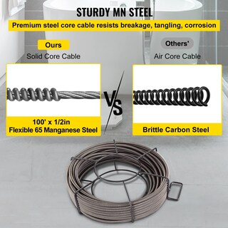 Foto 4 | Foto 4 | Cable De Limpieza De Desagües Sewer Snake Clog, 30 M X 13 Mm, Vevor - Venta Internacional.