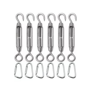 Foto 1 | Foto 1 | Gancho Tensor De Alambre Acero-inox +6 Mosquetones Eo Safe Imports Esi-17136 Plata