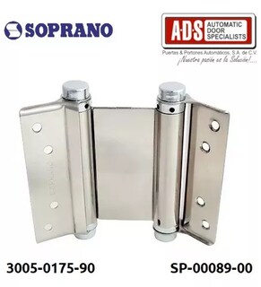 Foto 2 | Foto 2 | Bisagra Vaivén Soprano Inoxidable con Tornillos 4x4 In