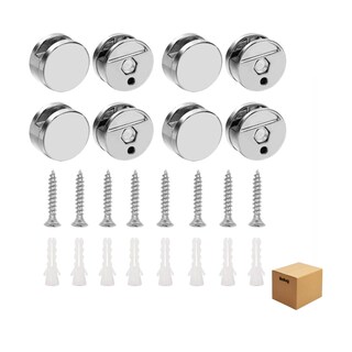 Foto 1 | Foto 1 | Soportes De Espejo Para Vidrio Espejo Ajuste Fijo De 4-7mm 8 Pzs, Belug Plata
