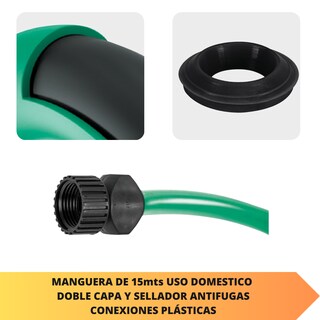 Foto 3 | Foto 3 | Combo de Manguera Pretul MAN15P-PIM4P y Pistola color Verde 15 M