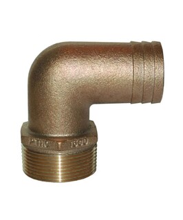 Foto 1 | Foto 1 | Conexión De Tubo A Manguera Groco Pthc1125 Bronce 90 Grados - Venta Internacional.