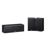 Paquete de 2 Bocinas Satélites y 1 Central Yamaha Nsp51bl color Negro