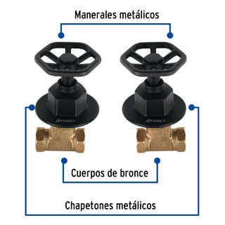 Foto 2 | Foto 2 | Manerales para Regadera Foset TBE-061M color Negro