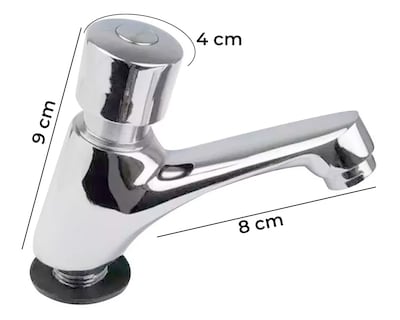 Foto 3 | Foto 3 | Llave Temporizadora Meer Mzm1001 Color Plateada Ahorradora De Agua
