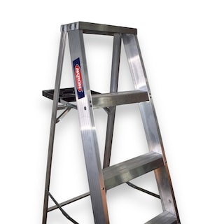 Foto 3 | Foto 3 | Escalera De Tijera Akron 77-25 | De Aluminio | Altura 2.31m | 7 Peldaños | Uso Profesional (tipo Ii) Con Porta Cubeta De Plástic
