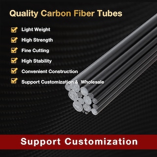 Foto 3 | Foto 3 | Varilla De Fibra De Carbono Arris De 9,0 Mm De Diámetro, 400 Mm De Largo, 5 Piezas - Venta Internacional.