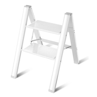 Foto 1 | Foto 1 | Escalera De Aluminio Ligera De 2 Peldaños Para El Hogar Eo Safe Imports Esi-15089 Blanco