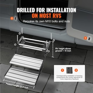 Foto 3 | Foto 3 | Rv Steps Vevor, Eléctrico Retráctil De 2 Pasos, Carga De 200 Kg - Venta Internacional.