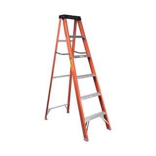 Foto 1 | Foto 1 | Escalera De Tijera Akron 5 Escalones 1.83mts De Fibra De Vidrio