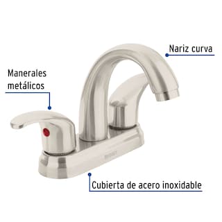 Foto 2 | Foto 2 | Mezcladora para Lavabo Truper AQM-52N color Plata 4\