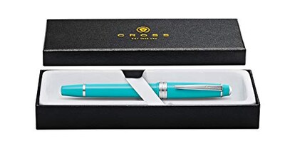 Foto 4 | Foto 4 | Pluma Estilográfica Cross Bailey De Resina Pulida Ligera, Color Verde Azulado - Venta Internacional.