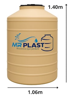 Foto 2 | Foto 2 | Tinaco Mrplast 1 200 Litros Color Beige Para Agua Potable Con Tapa Y Kit De Accesorios