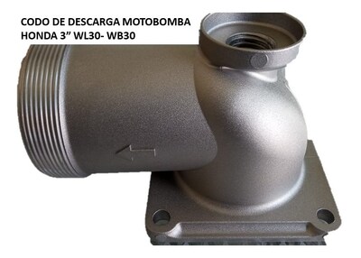 Foto 1 | Foto 1 | Codo De Descarga Honda Original, Motobomba 3 Pulg. Wl30-wb30