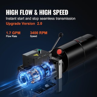 Foto 4 | Foto 4 | Unidad De Potencia Hidráulica Vevor 10l 220v 3hp Para Elevador De Coches 2950 Psi - Venta Internacional.