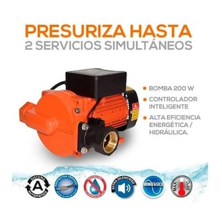 Foto 4 | Foto 4 | Bomba Presurizadora Evans BP200WA color Naranja de 200 W Automática 110 V