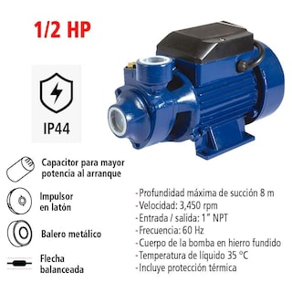 Foto 2 | Foto 2 | Bomba Hidráulica Periférica Iusa Primo De 1/2 Hp