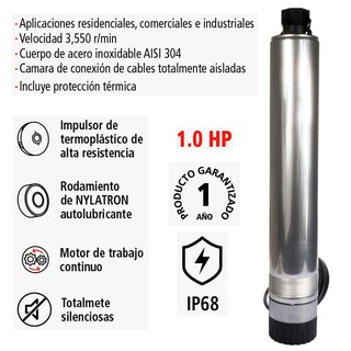 Foto 2 | Foto 2 | Bomba Hidráulica Iusa tipo Bala Dominator 1.0 Hp