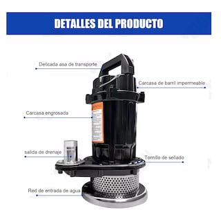 Foto 3 | Foto 3 | Bomba Sumergible Metálica 1/2 Hp Para Agua Limpia/ Sucia Eo Safe Imports Esi-15220 Negro