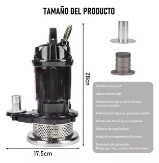 Foto 2 | Foto 2 | Bomba Sumergible Metálica 1/2 Hp Para Agua Limpia/sucia 110v Negro