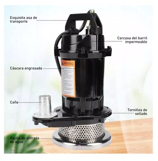 Foto 3 | Foto 3 | Bomba Sumergible Metálica 1/2 Hp Para Agua Limpia/sucia 110v Negro