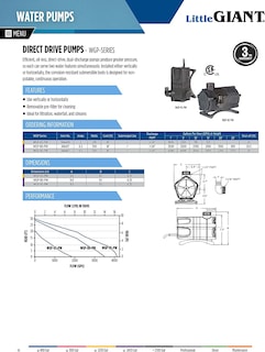 Foto 7 | Foto 7 | Bomba Para Cascadas Y Estanques Little Giant Wgp-80-pw 3500l/h - Venta Internacional.