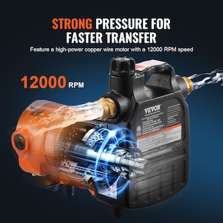 Foto 4 | Foto 4 | Bomba De Transferencia De Agua Vevor 115v Ac 1600 Gph 1/2hp De Hierro Fundido - Venta Internacional.