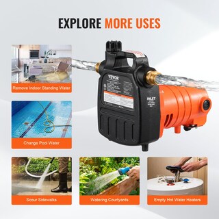 Foto 6 | Foto 6 | Bomba De Transferencia De Agua Vevor 115v Ac 1600 Gph 1/2hp De Hierro Fundido - Venta Internacional.