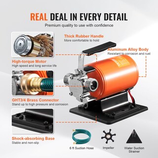 Foto 4 | Foto 4 | Bomba De Transferencia De Agua Vevor 12v 360lph 14m Con Kit De Manguera De Succión - Venta Internacional.