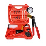 Bomba De Vacio Manual Frenos Purgador Manometro Lab.g Rojo