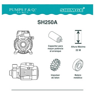 Foto 4 | Foto 4 | Bomba Periferica 1/2 Hp Shimge 127v
